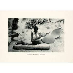  1908 Print Mixtec Potter Cuquila Mexico Indigenous People 
