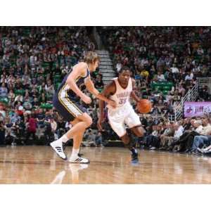 Oklahoma City Thunder v Utah Jazz Kevin Durant and Andrei Kirilenko 