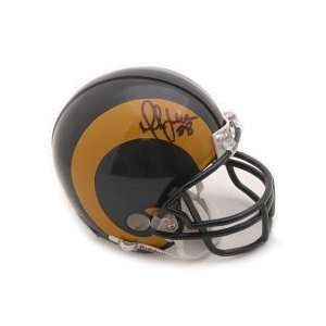 Marshall Faulk St. Louis Rams Autographed Mini Helmet 