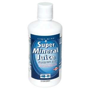   Research Liqumins Super Mineral Juice, Blueberry Blast, 32 Ounces