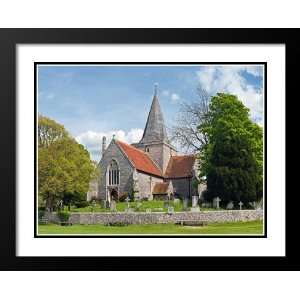 Church of St. Andrew, England Large 20x23 Framed and Double Matted 