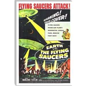  Earth vs. The Flying Saucers Vintage Movie Poster Giclee 