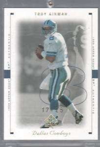 1999 SP Authentic Excitement Gold Troy Aikman 17/25  