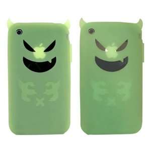    For iPhone 3G 3Gs Silicone Case Glowing Devil & Screen Electronics