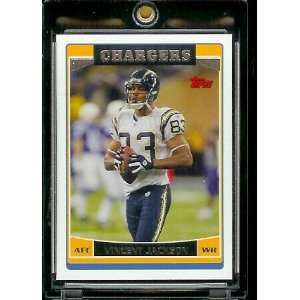  2006 Topps # 42 Vincent Jackson   San Diego Chargers   NFL 