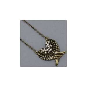   Womens Jewelry, Gold Burnished Angel Wings Necklace / Pendant Jewelry