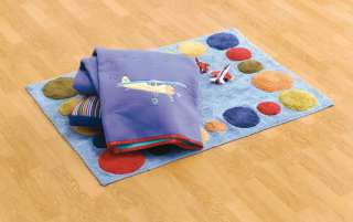 HICCUPS AIR SHOW   APPLIQUED THROW + MATCHING APPLIQUED 4 POCKET 