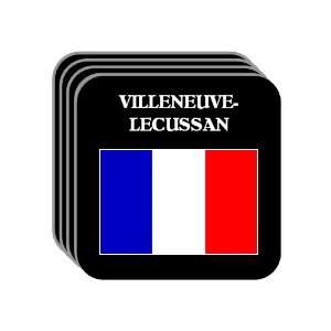  France   VILLENEUVE LECUSSAN Set of 4 Mini Mousepad 