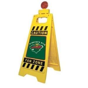   Caution Blinking Fan Zone Floor Stand NHL Hockey