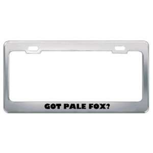 Got Pale Fox? Animals Pets Metal License Plate Frame Holder Border Tag