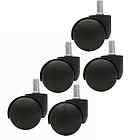 OFFICEMAX CHAIR CASTERS WHEELS ROLLERS TIRES 5PC SET