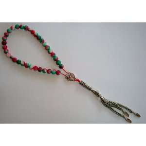 Prayer Beads Worry Beads Traditional 33 X 8mm Beautiful Rainbow Jade 