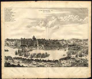 Antique Print PALEMBANG SUMATRA INDONESIA Nieuhof 1682  