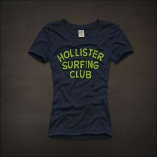 NWT HOLLISTER Abercrombie Womens Graphic Logo T Shirt Tee Shirts Top 