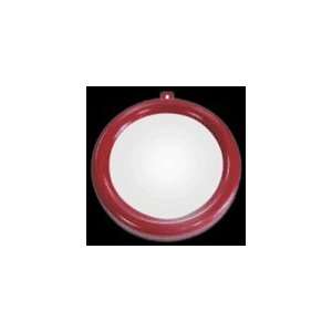  BAGUA RED 6 INCH FENG SHUI MIRROR 