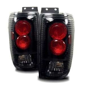  97 02 Ford Expedition Black Tail Lights Automotive