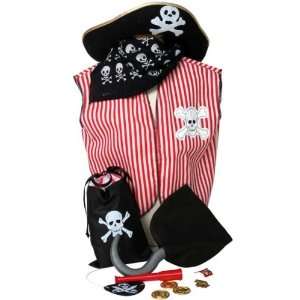  Pirate Birthday Party Dress Up Costume Hat & Favor Bag 