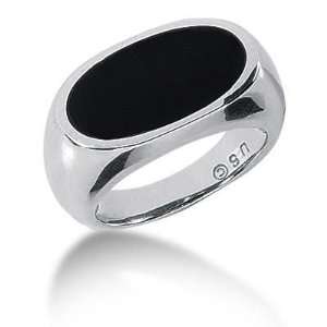  Men s Platinum Onyx Ring 108PLAT MDR1177   Size 10.5 