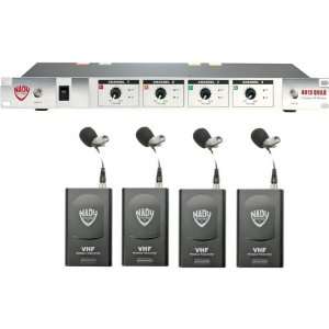  New 401 Quad Four Channel Professional VHF Wireless 