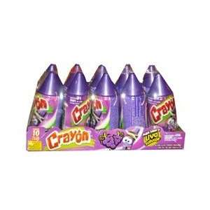 Crayon Grape Flavored Soft Candy By Lorena 1.2 oz (10 Pieces)