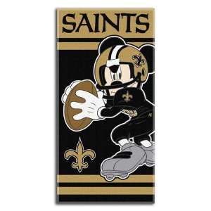  New Orleans Saints Mickey Mouse YOUTH Beach Towel Sports 