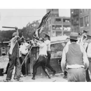  1932 photo Bonus veterans clash with Washington police 