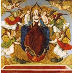  The Assumption of The Virgin by School of Avignon. Size 9 