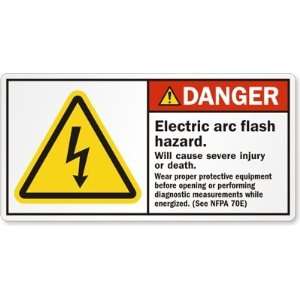  Electric arc flash hazard. Will cause severe injury or death 