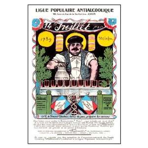  Ligue Populaire Antialcoolique 24X36 Giclee Paper