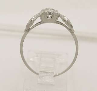 Antique Platinum & Diamond Art Deco Engagement Ring J33068  
