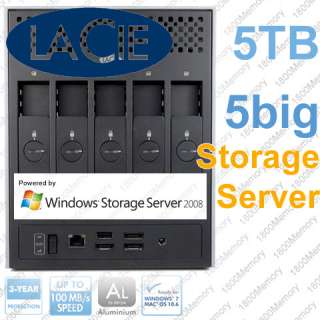 LaCie 5big Storage Server 10TB Windows Server 2008 1Gb  