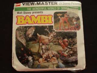 Viewmaster # B 400 Walt Disneys Bambi 3 Reels   SEALED  