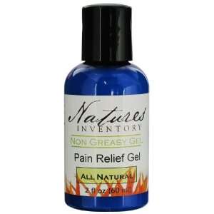 Natures Inventory   Non Greasy Gel All Natural Pain Relief Gel   2 oz 