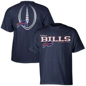  NFL Reebok Buffalo Bills Navy Blue Ballistic T shirt 