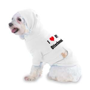  I Love/Heart Otterhound Hooded (Hoody) T Shirt with pocket 