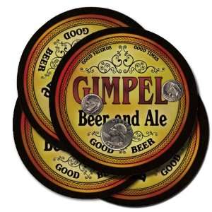  GIMPEL Family Name Beer & Ale Coasters 