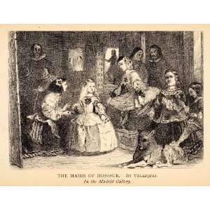  1881 Print Maids Honour Honor Diego Velazquez Las Meninas 