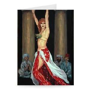 Belly Dancer, 1993 (oil on canvas) by Tilly   Greeting Card (Pack of 