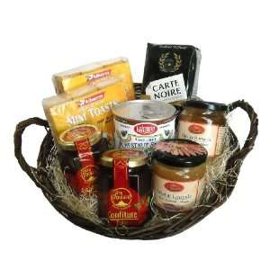 French Breakfast Delight Gift Basket incl. 2 Preserves, 2 kinds of 