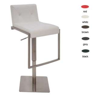   hydraulic Leatherette Stainless steel bar stools Contemporary  