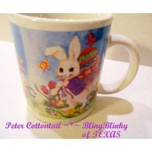 Peter Cottontail Bunny Trail Hopping Daffodils Butterflies Easter 