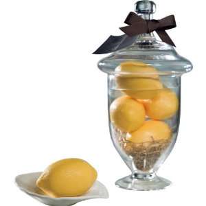    Gianna Rose Five Lemon Shaped Soaps in Apothecary Jar 5pcs Beauty