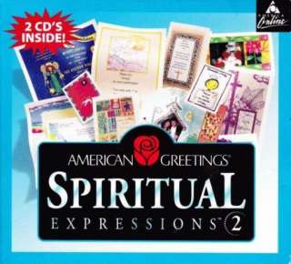 American Greetings Spiritual Expressions 2 PC CD create  