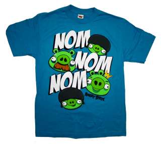   Rovio Mobile Pigs Nom Nom Nom Funny Video Game T Shirt Tee  