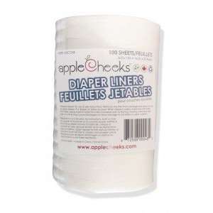  AppleCheeks Disposable, Flushable Diaper Liners Baby