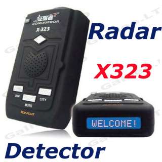   Conqueror X323 Radar detector X Band ku band k band KA Band Laser VG 2