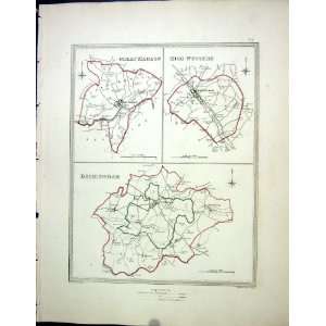   Map C1850 Plan Marlow Wycombe Buckingham England