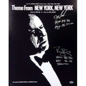  Darryl Strawberry & Doc Gooden Autographed NYNY Sinatra 
