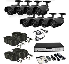 8CH CCTV OUTDOOR SECURITY CAMERA SYSTEM PACKAGE   NEW  