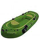 Stansport Fisherman 9, 4 Man Inflatable Boat, Green 011319440135 